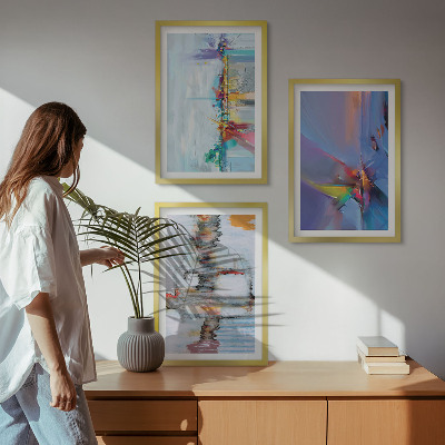 Cadre photo mural Compositions de peinture abstraite