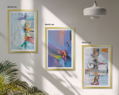 Cadre photo mural Compositions de peinture abstraite