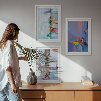 Cadre photo mural Compositions de peinture abstraite