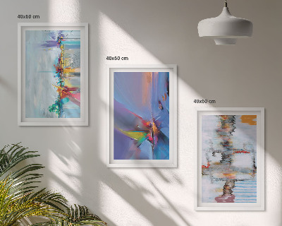 Cadre photo mural Compositions de peinture abstraite