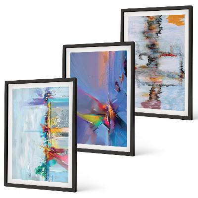 Cadre photo mural Compositions de peinture abstraite