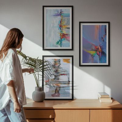 Cadre photo mural Compositions de peinture abstraite