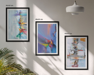 Cadre photo mural Compositions de peinture abstraite