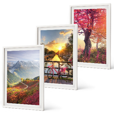 Cadre photo mural Paysages de montagne à vélo