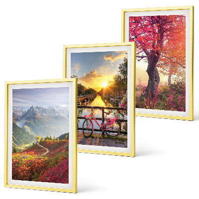 Cadre photo mural Paysages de montagne à vélo