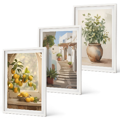 Cadre photo mural Citrons dans un vase
