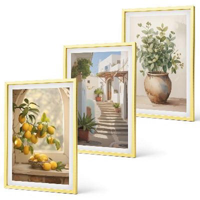 Cadre photo mural Citrons dans un vase