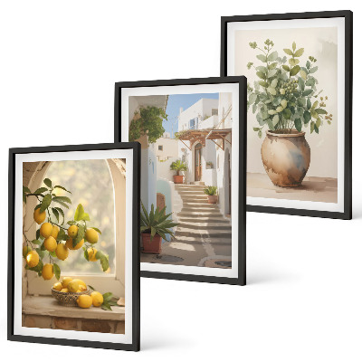 Cadre photo mural Citrons dans un vase