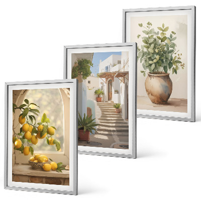 Cadre photo mural Citrons dans un vase
