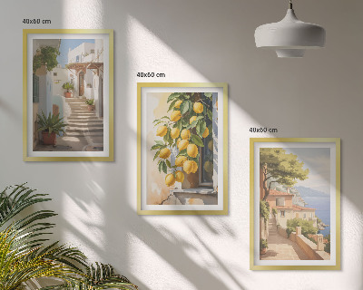 Cadre photo mural Vue sur la mer depuis Lemon Street