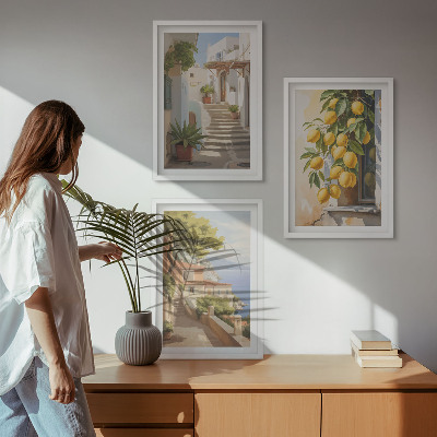 Cadre photo mural Vue sur la mer depuis Lemon Street