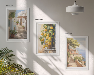 Cadre photo mural Vue sur la mer depuis Lemon Street