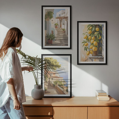 Cadre photo mural Vue sur la mer depuis Lemon Street