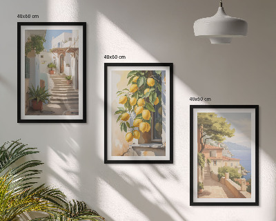 Cadre photo mural Vue sur la mer depuis Lemon Street
