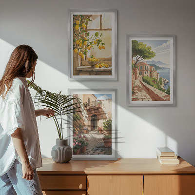 Cadre photo mural Agrumes dans la cuisine d'une ville balnéaire
