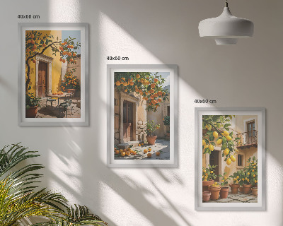 Cadre photo mural Agrumes Plantes de cour