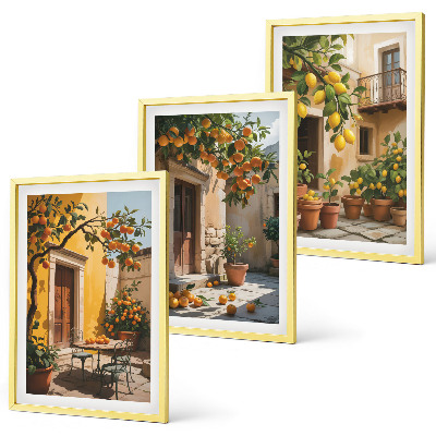 Cadre photo mural Agrumes Plantes de cour