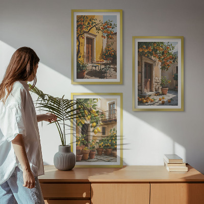 Cadre photo mural Agrumes Plantes de cour