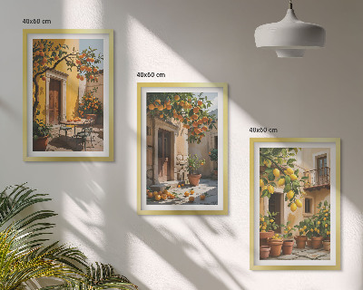 Cadre photo mural Agrumes Plantes de cour