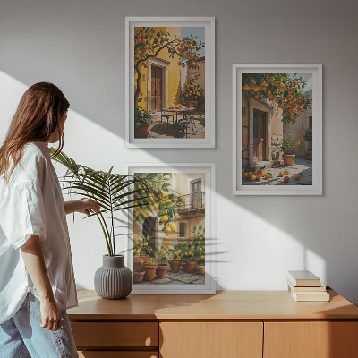 Cadre photo mural Agrumes Plantes de cour