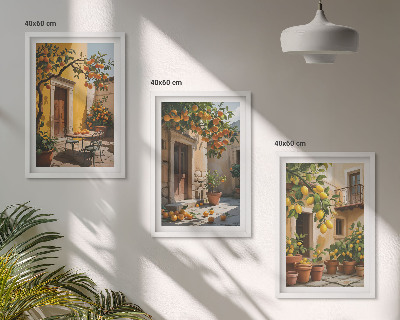 Cadre photo mural Agrumes Plantes de cour