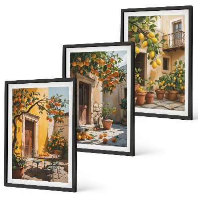 Cadre photo mural Agrumes Plantes de cour