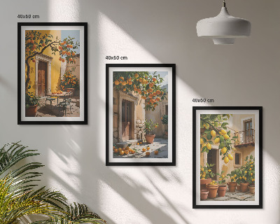 Cadre photo mural Agrumes Plantes de cour
