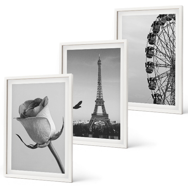 Cadre photo mural Tour Eiffel rose, grande roue
