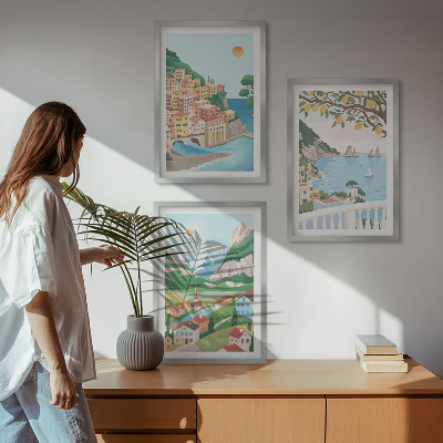 Cadre photo mural Vues pastel de la mer