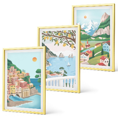 Cadre photo mural Vues pastel de la mer