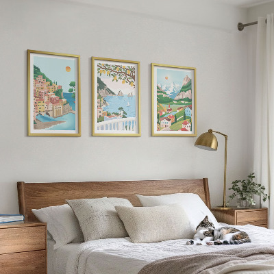 Cadre photo mural Vues pastel de la mer