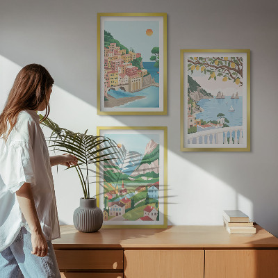 Cadre photo mural Vues pastel de la mer