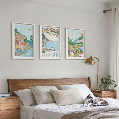 Cadre photo mural Vues pastel de la mer
