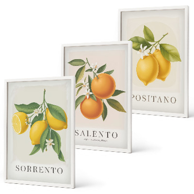 Cadre photo mural Citrons et oranges d'Amalfi