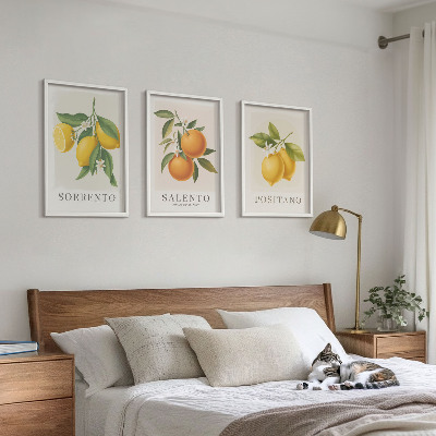 Cadre photo mural Citrons et oranges d'Amalfi