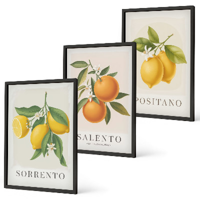 Cadre photo mural Citrons et oranges d'Amalfi