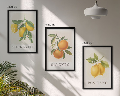 Cadre photo mural Citrons et oranges d'Amalfi