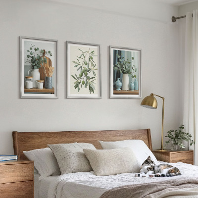 Cadre photo mural Olives vertes eucalyptus
