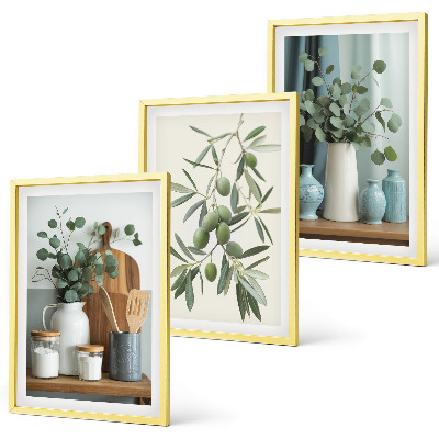 Cadre photo mural Olives vertes eucalyptus