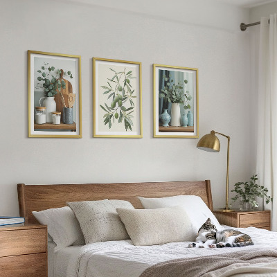 Cadre photo mural Olives vertes eucalyptus