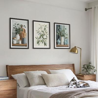 Cadre photo mural Olives vertes eucalyptus