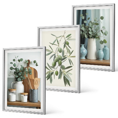 Cadre photo mural Olives vertes eucalyptus