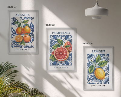 Cadre photo mural Affiches de mode italiennes aux agrumes