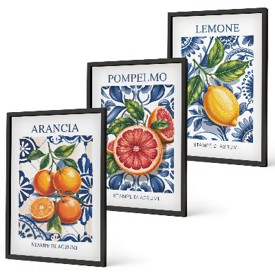 Cadre photo mural Affiches de mode italiennes aux agrumes
