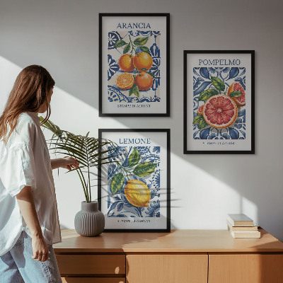 Cadre photo mural Affiches de mode italiennes aux agrumes