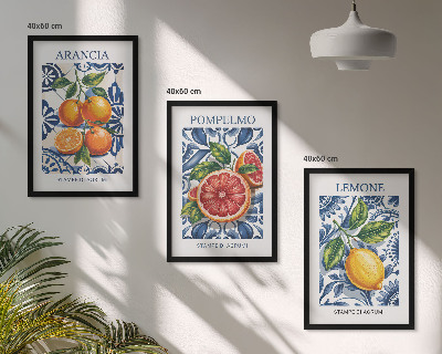 Cadre photo mural Affiches de mode italiennes aux agrumes