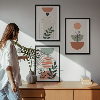 Cadre photo mural Motifs végétaux modernes