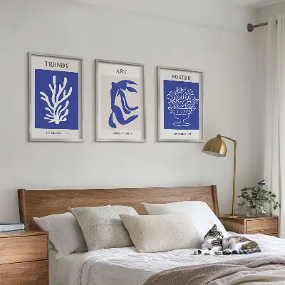 Lot de 3 tableaux abstraits de Matisse pour décorer votre salon