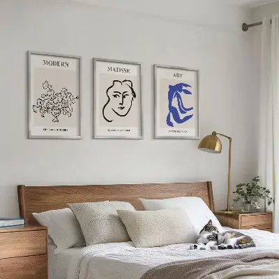 Lot de 3 affiches abstraites minimalistes pour la décoration de votre salon