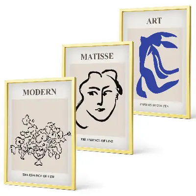 Lot de 3 affiches abstraites minimalistes pour la décoration de votre salon